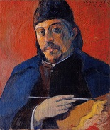 Поль Гоген Автопортрет с палитрой-1894